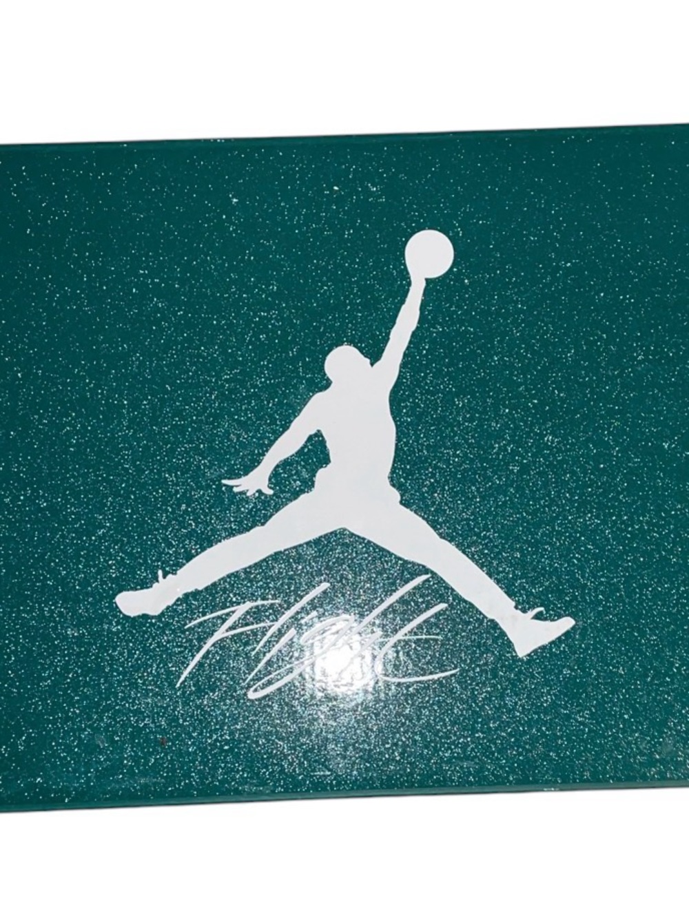 Nike Air Jordan' Oxidized White and Green Basketball Shoes Men 8.5 women 10 - Picture 13 of 13